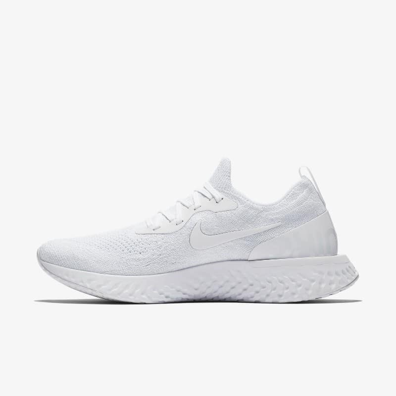 Nike Epic React Flyknit Triple White AQ0067 102 Grailify